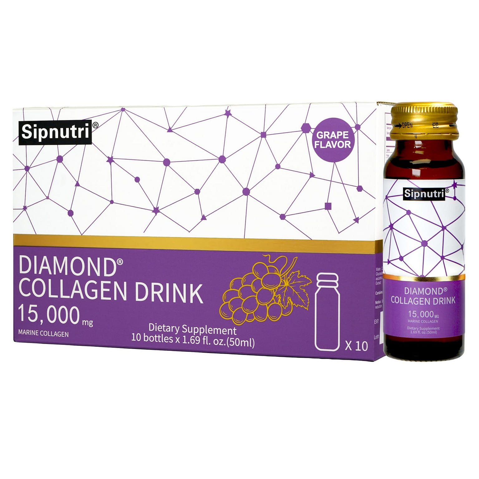 膠原蛋白飲口服液 50mlx10瓶 1 盒