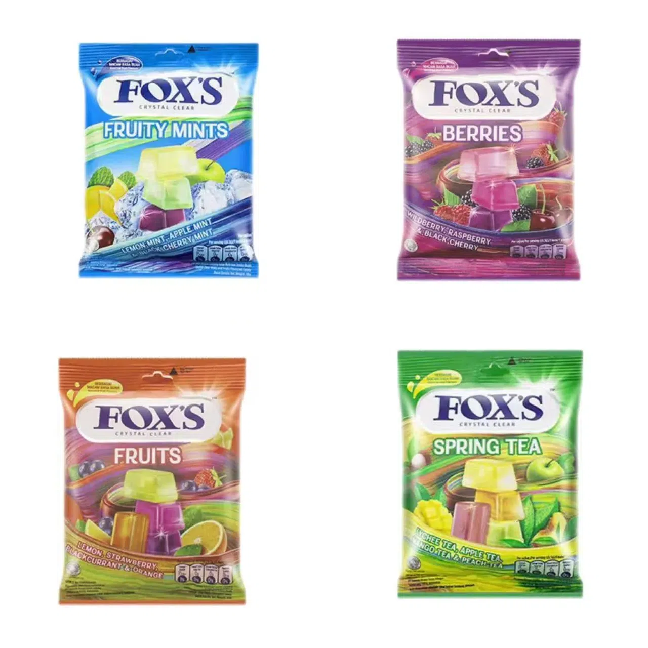 进口FOXS水晶糖 什锦水果糖-四款口味 1 份