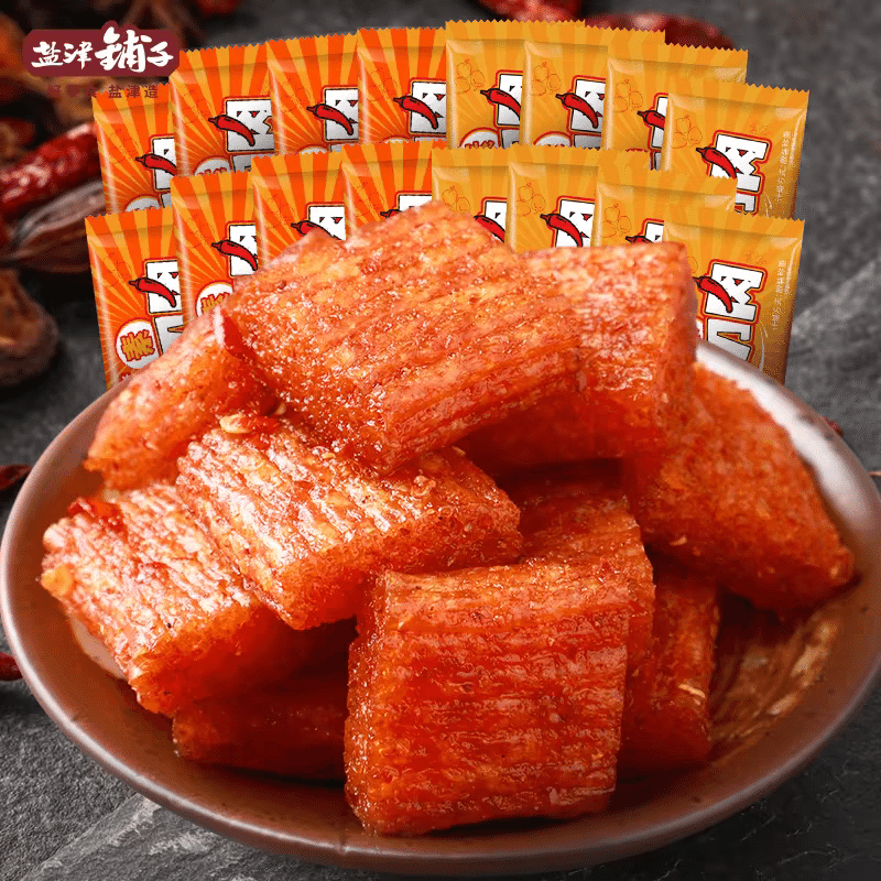 【盐津铺子】素大刀肉 辣条 怀旧麻辣 经典零食 180 克