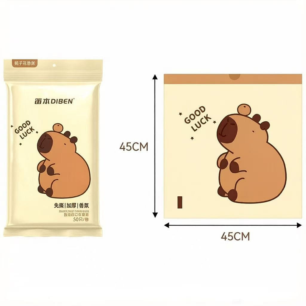 DIBEN Tear-Free Drawstring Garbage Bags 50 Pcs 1 pack