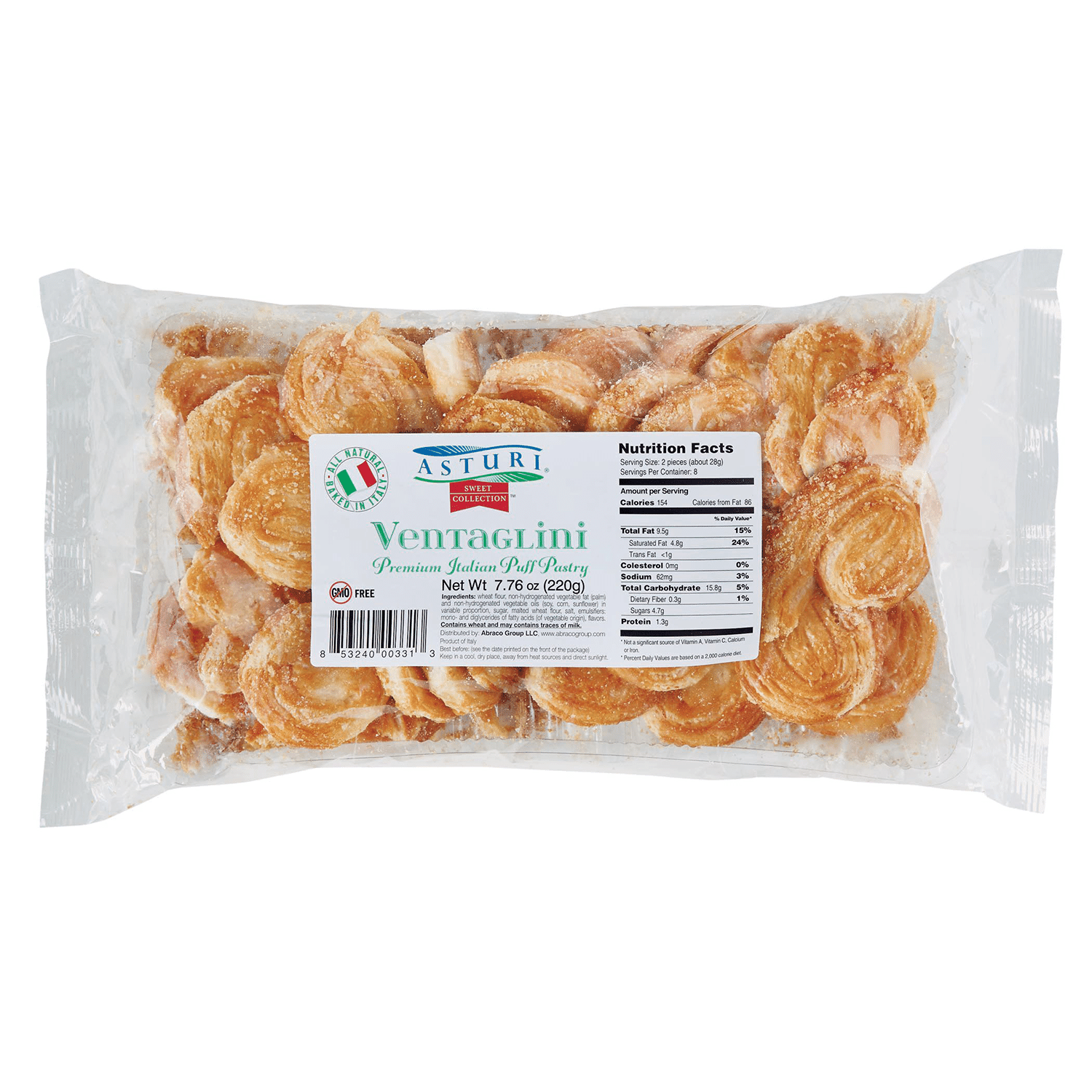 [ASTURI] 阿斯圖裏酥餅 Ventaglini 7.06oz 6PK 7.06 盎司