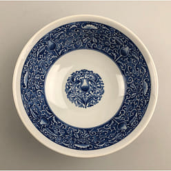 Made-in-Japan Kenjo Ramen Bowl with metallic gold & flowers, 7.5" dia., 28 oz 1 each