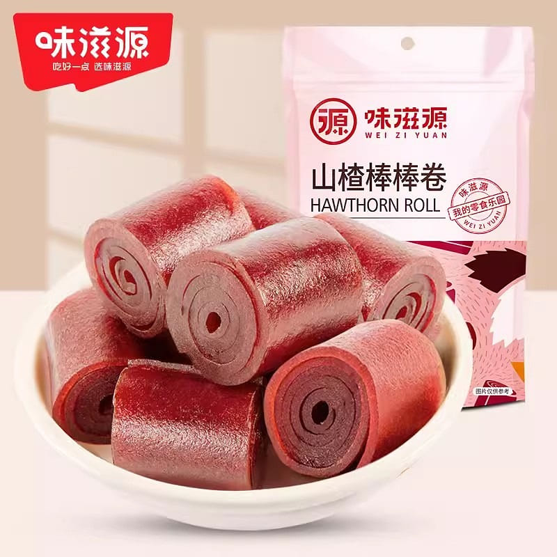 Tastesource Hawthorn Stick Roll 100g Fructus Crataegi Hawthorn Snacks 100 กรัม
