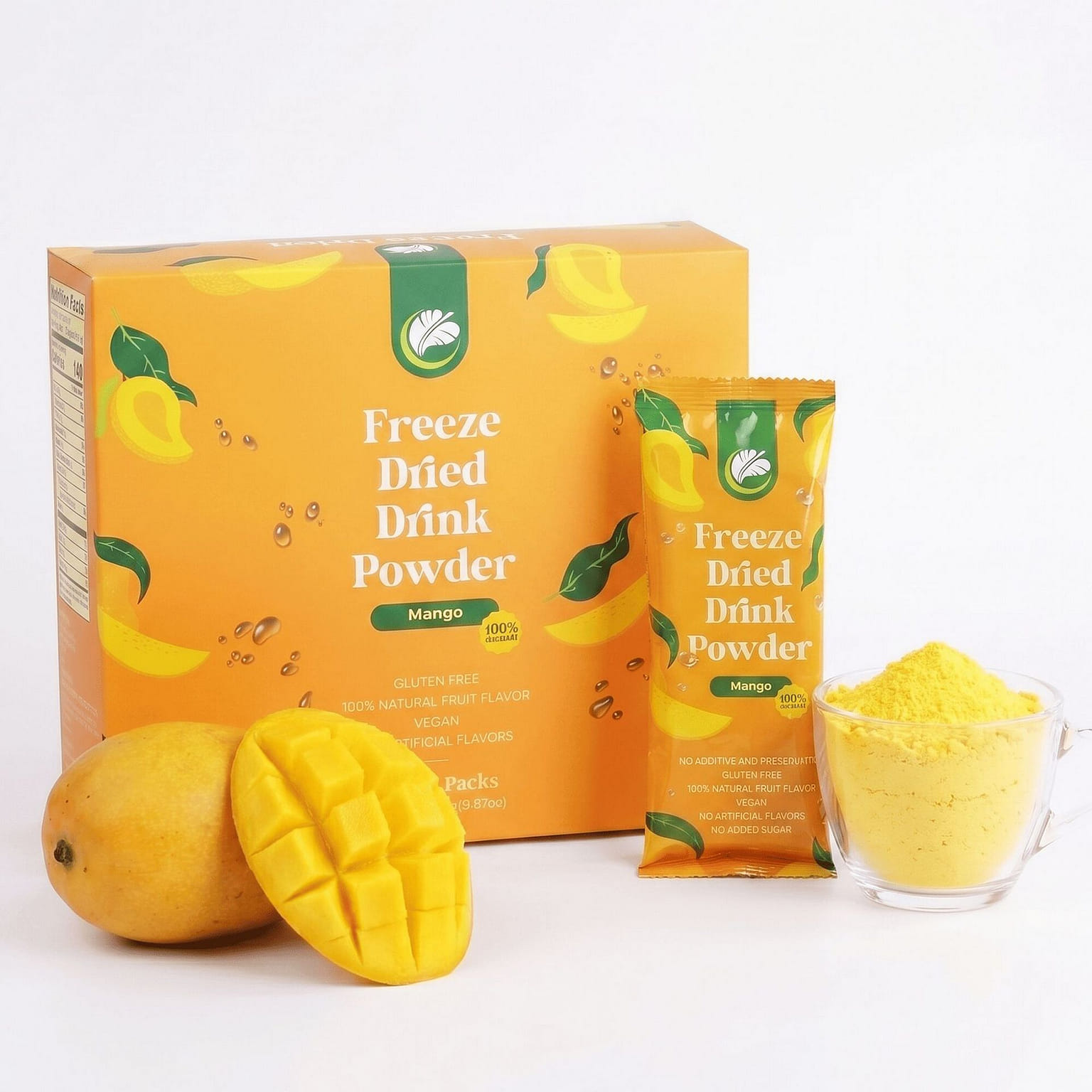 Salima Freeze-Dried Mango Drink Powder, 9.87oz 1 box*7 pack