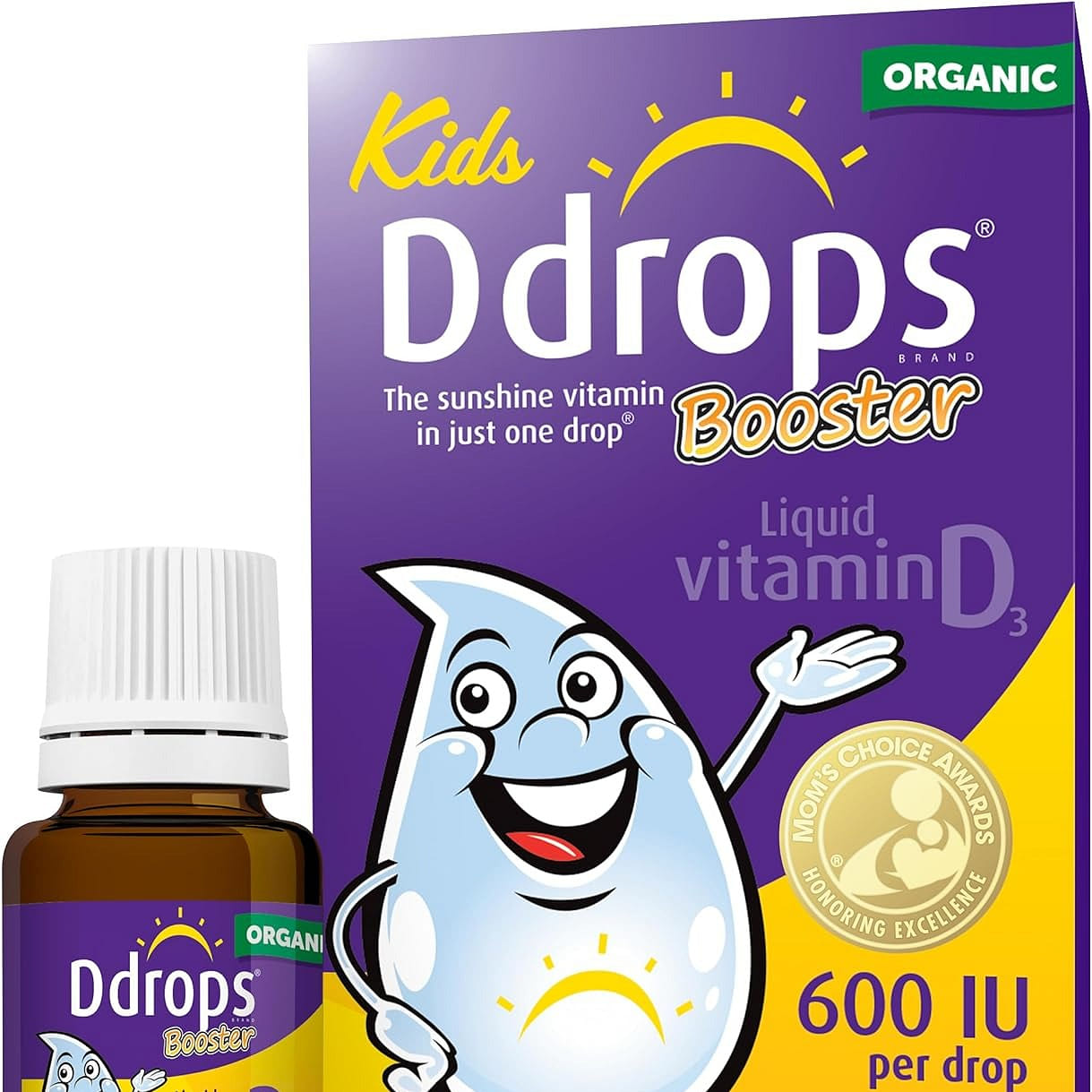 Ddrops Kids Booster 600IU 100 滴,兒童液體維生素 D 2.8 毫升
