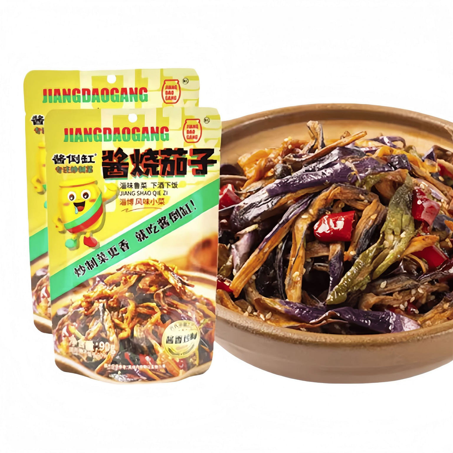Braised Eggplant in Sauce 90g*2 bags 180 g