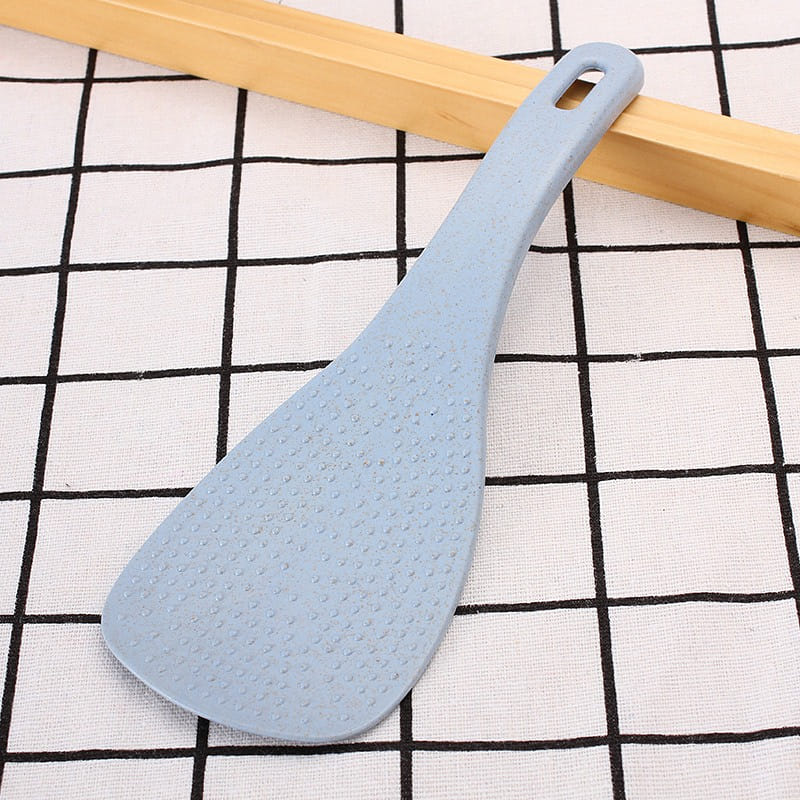 2 Pics Plastic Rice Paddle,Non Stick Standing Rice Spoon Scooper Spatula-Blue 2 개입
