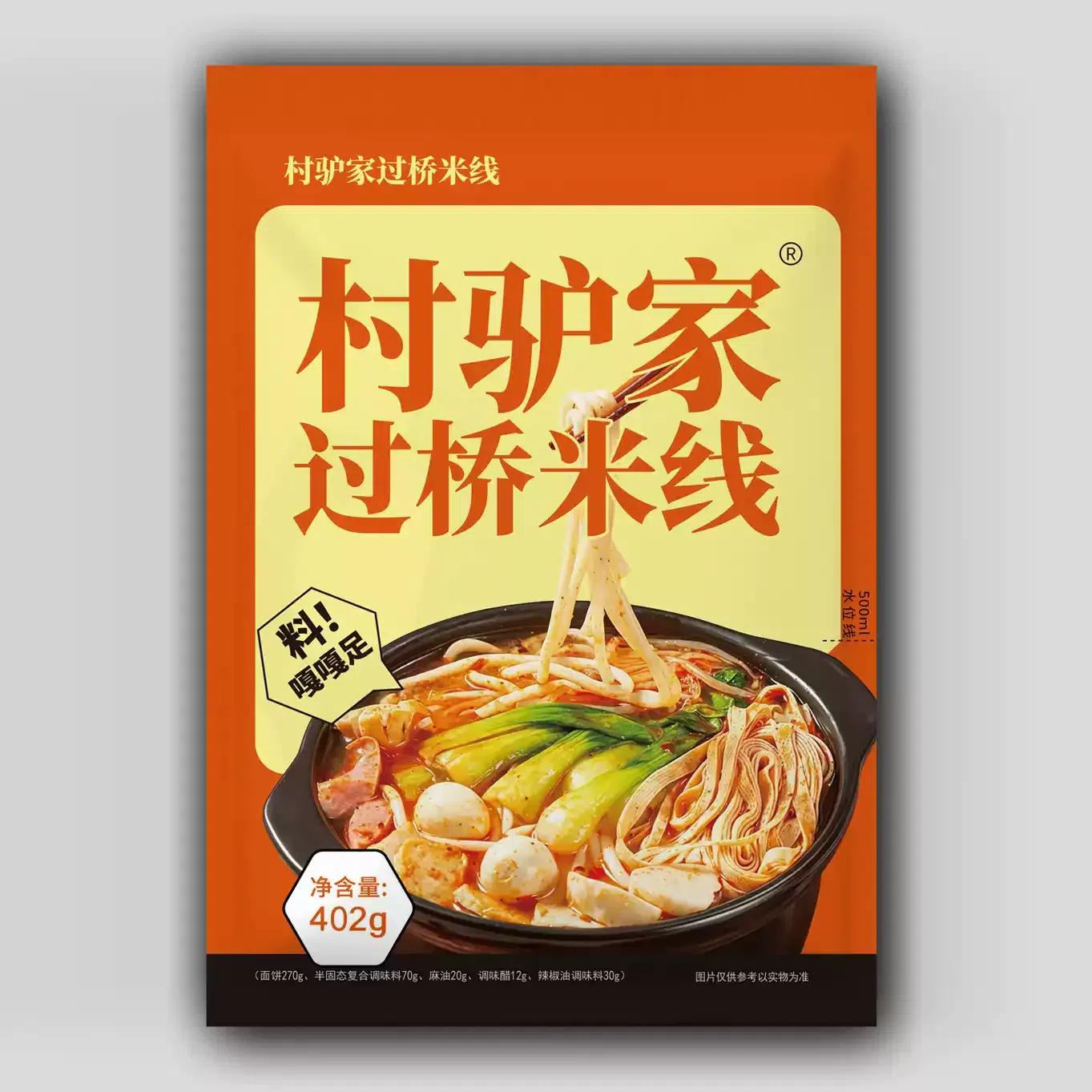 村驢家麻醬過橋米線402g*1袋 402 克