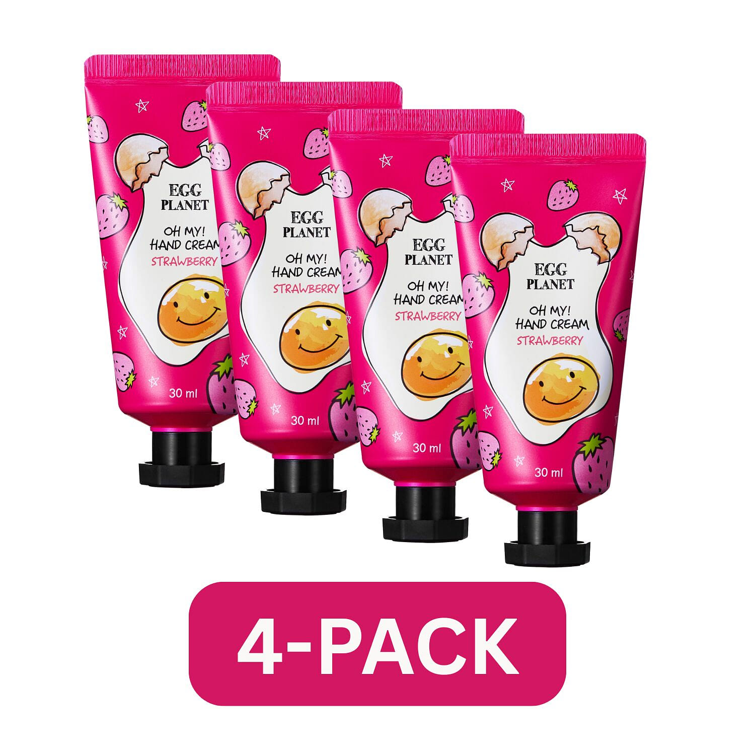 Egg Planet Hand Cream Strawberry 4-Pack 30 밀리리터