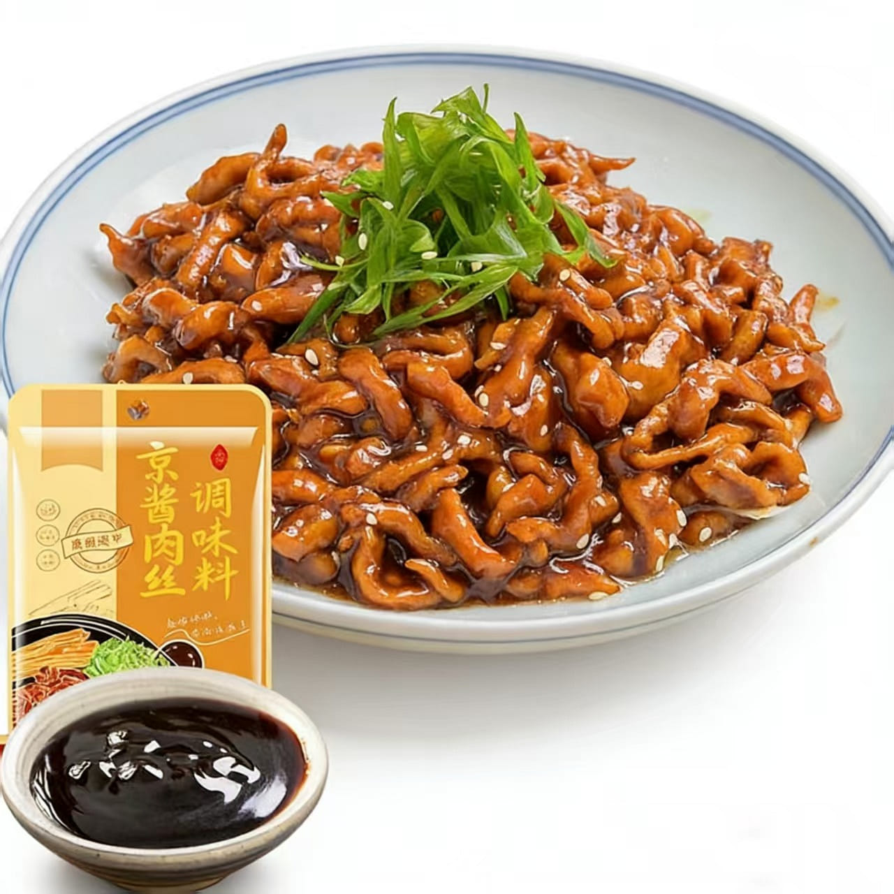 Qin Ma Beijing Sauce Shredded Pork Home Use Roast 50 g*2 pack