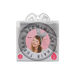 日本COGIT兔耳朵干发头巾#灰色 1 个