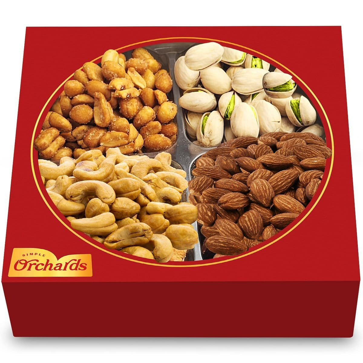 Nuts Gift Basket - Basket of Cravings Gourmet Nuts 1 each