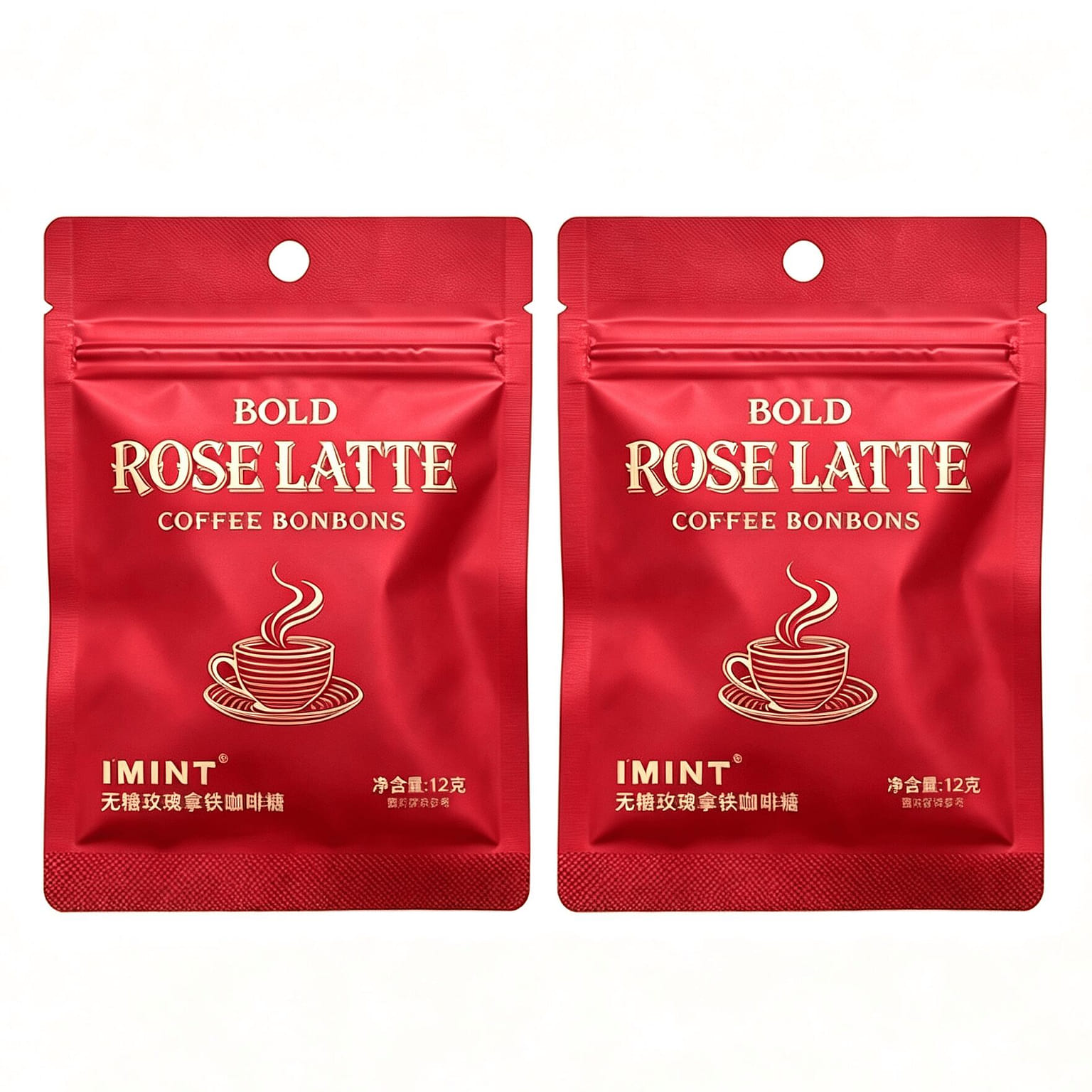 Sugar-Free Rose Latte Coffee Candy 24 g