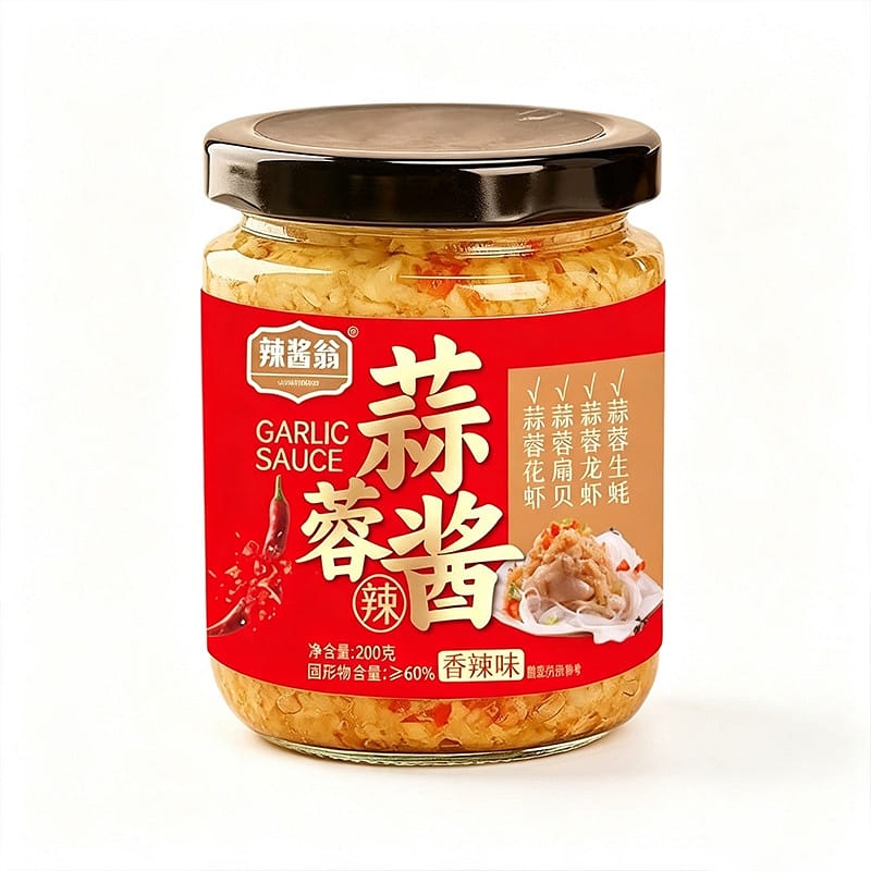 Lajiaoweng Spicy Garlic Sauce 200g 1 bottle