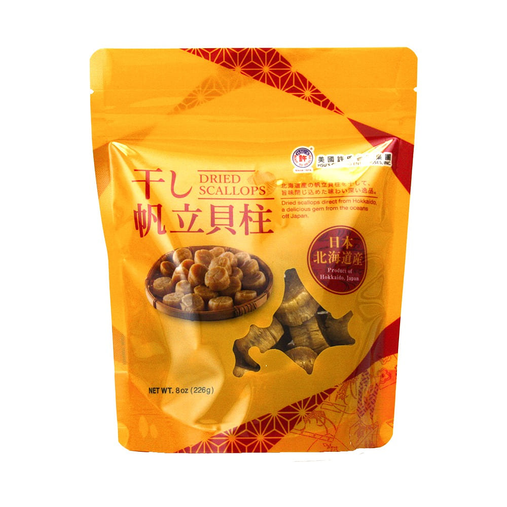 HSU's Hokkaido Dried Scallops Med-Small 8 oz