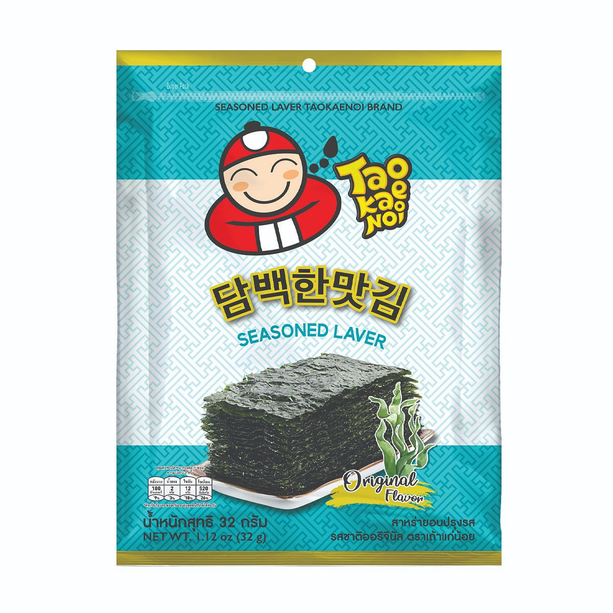 Big Sheet Roasted Seaweed Original Flavor 32 그램