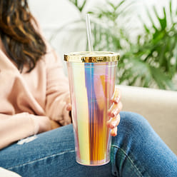 Iridescent Drink Tumbler by Blush® 24 液盎司