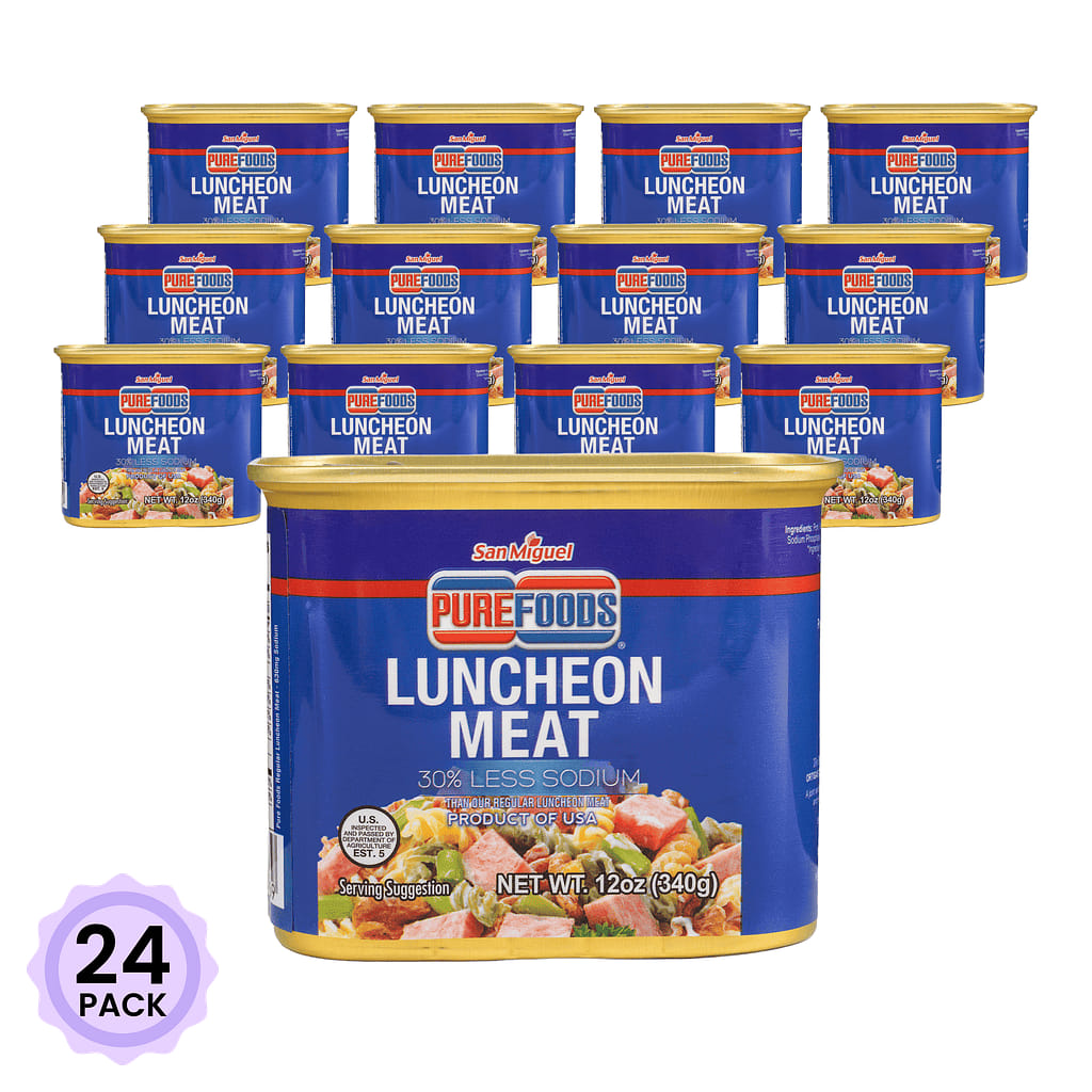 San Miguel Purefoods Luncheon Meat (Less Sodium) 12 oz*24 pack