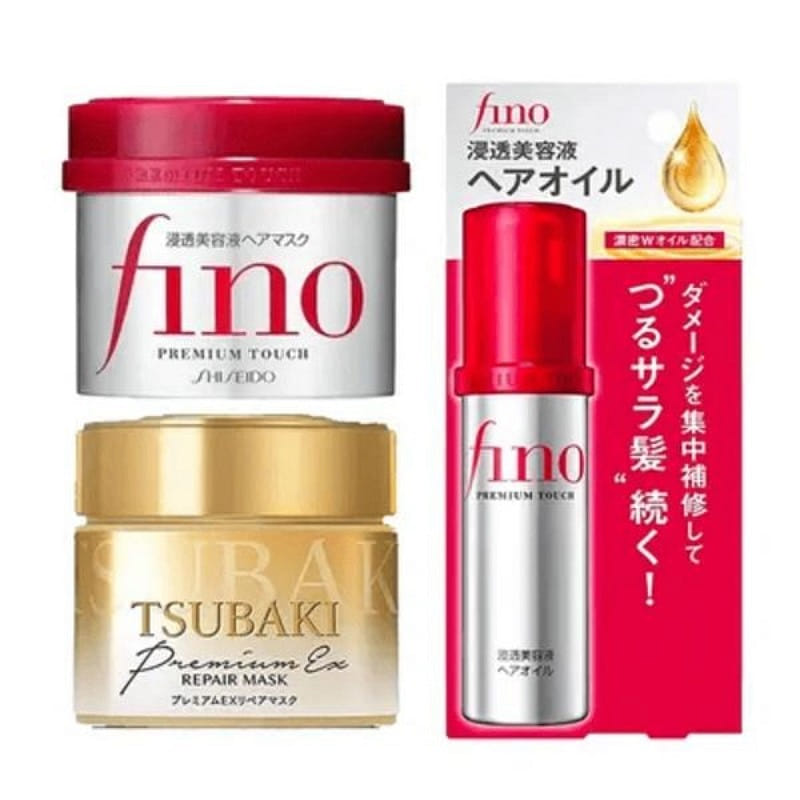 Bundle set Fino +Tsubaki hair mask and oil 1 pack