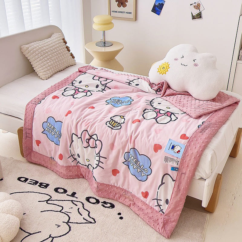 Sanrio Cartoon Summer Air Conditioning Quilt-Hello Kitty 150*200cm 1 Pice 1 each