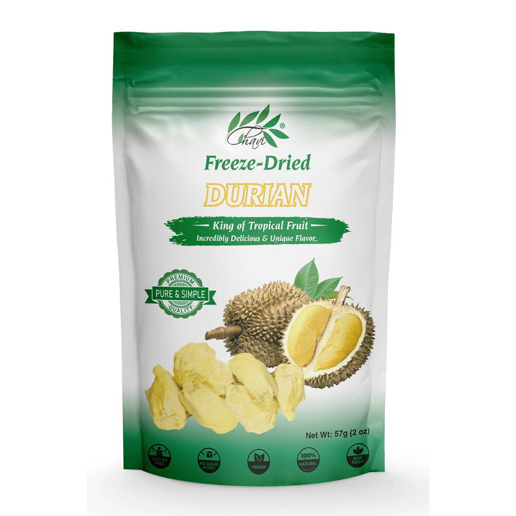 CHAVI Freeze-Dried Durian - 2 Oz- Non GMO 2 oz