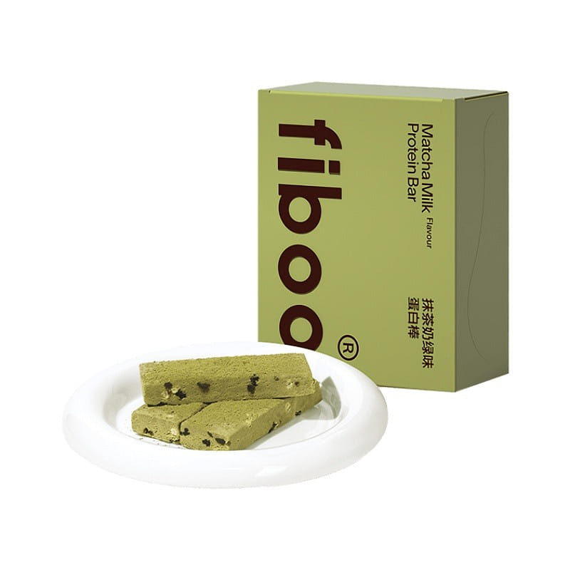 FIBOO Protein Bars #Matcha & Milk Flavor 6pcs 150 g