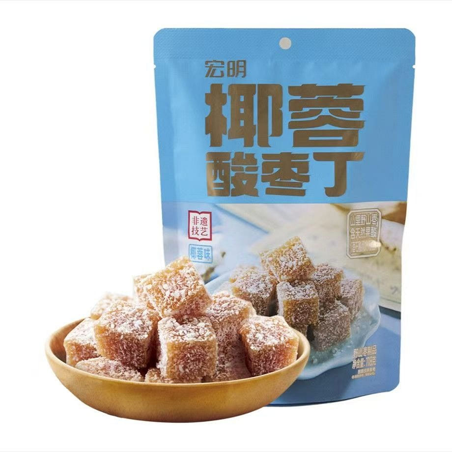 Hongming Coconut and Sour Jujube Diced 118g 1 pack