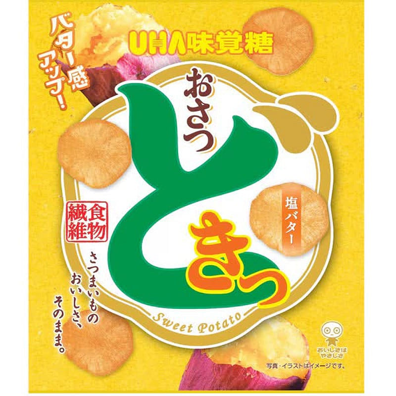 UHA Mikakuto Osatsu Doki Salted Butter 65g 1 개