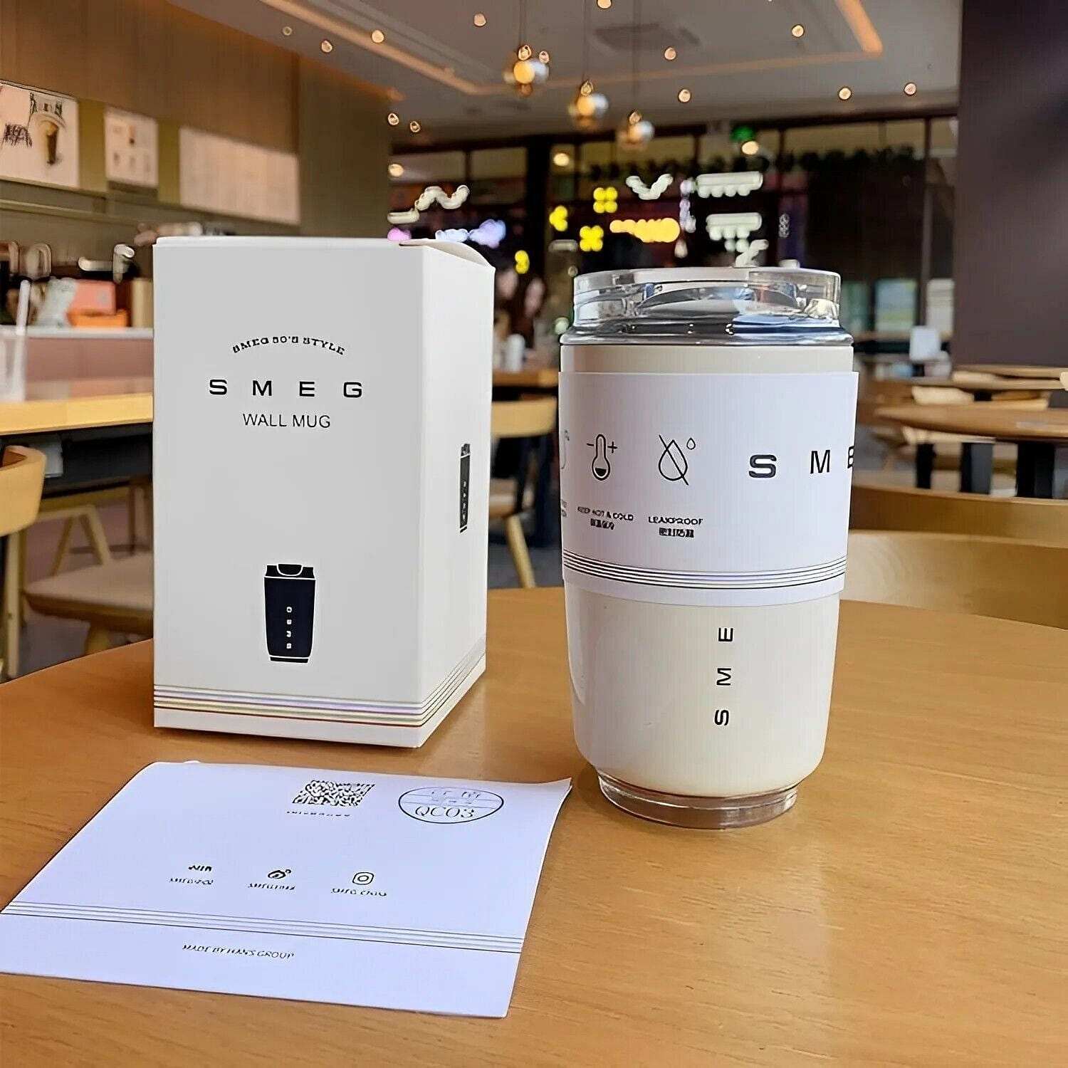 SMEG 不鏽鋼保溫杯 240ml 便攜式車載咖啡杯 240 毫升