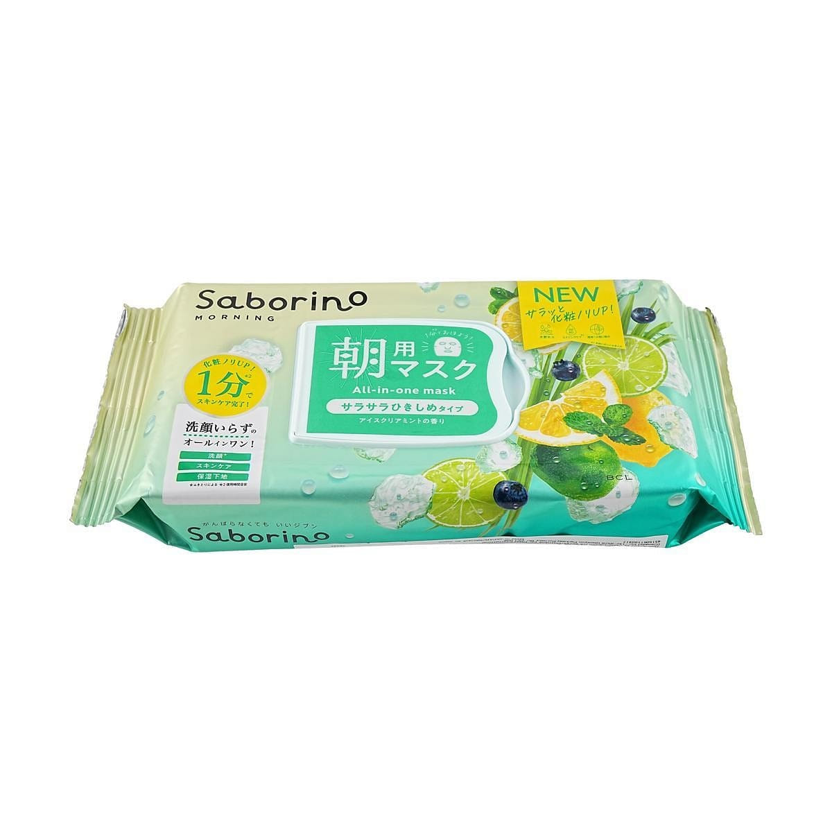 BCL Morning Facial Mask Ice Clear Mint 28pcs 1 개