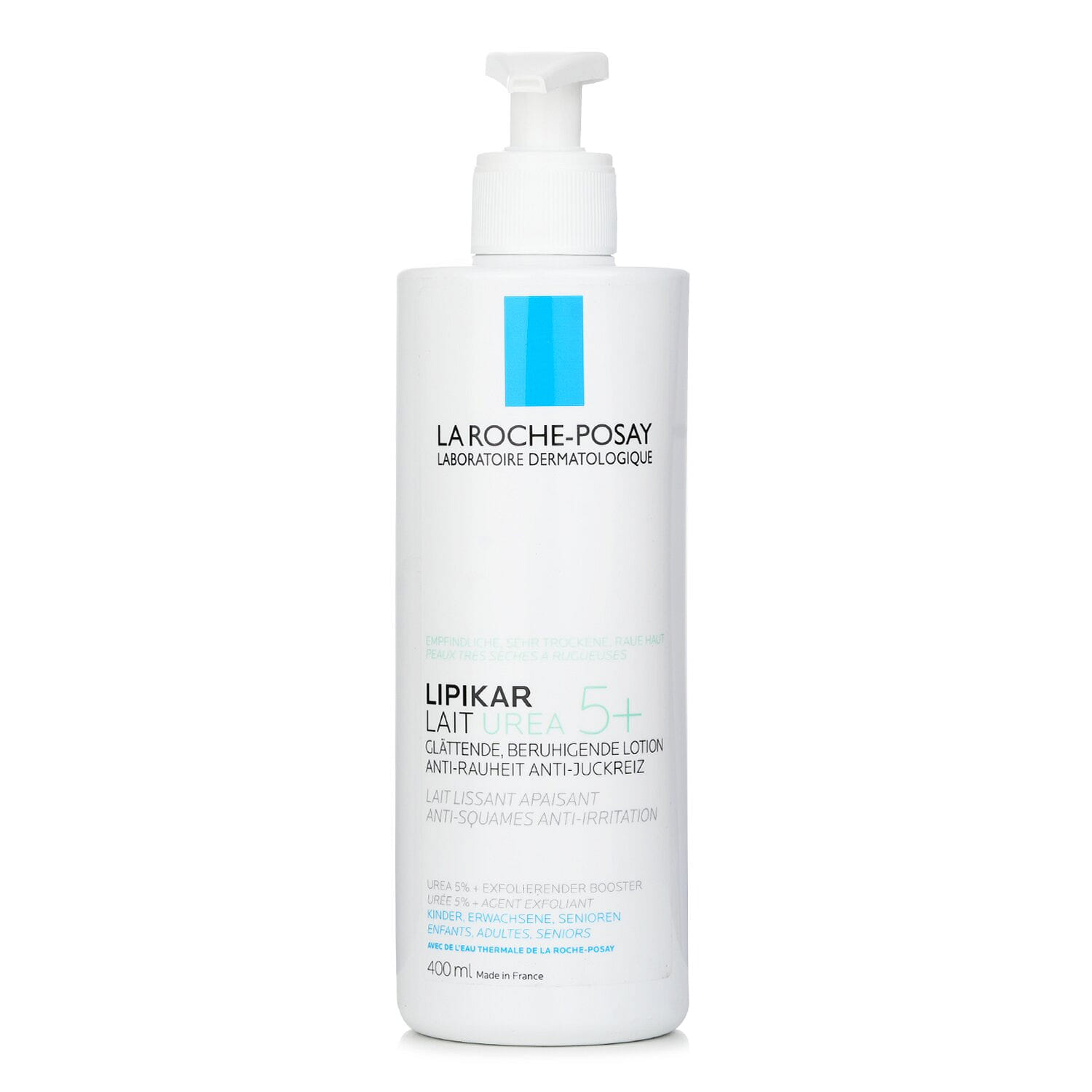 La Roche Posay Lipikar Lait Urea 5+ Smoothing Soothing Lotion (Anti-Flaking & Anti-Irritation) 400ml/13.5oz 400 มิลลิลิตร