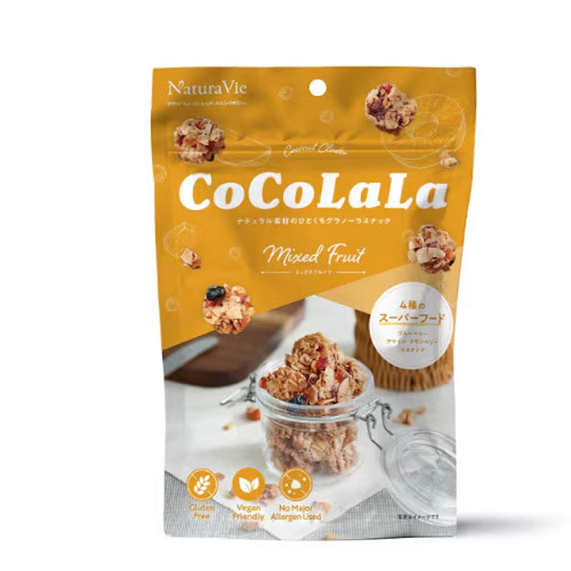 NaturaVie Cocolala Mixed Fruit Granola Snack 40g 1 each