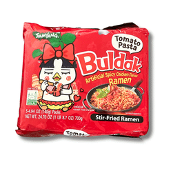 Samyang Buldak Ramen, Tomato Pasta Hot Chicken Flavor pack of 5 1 each