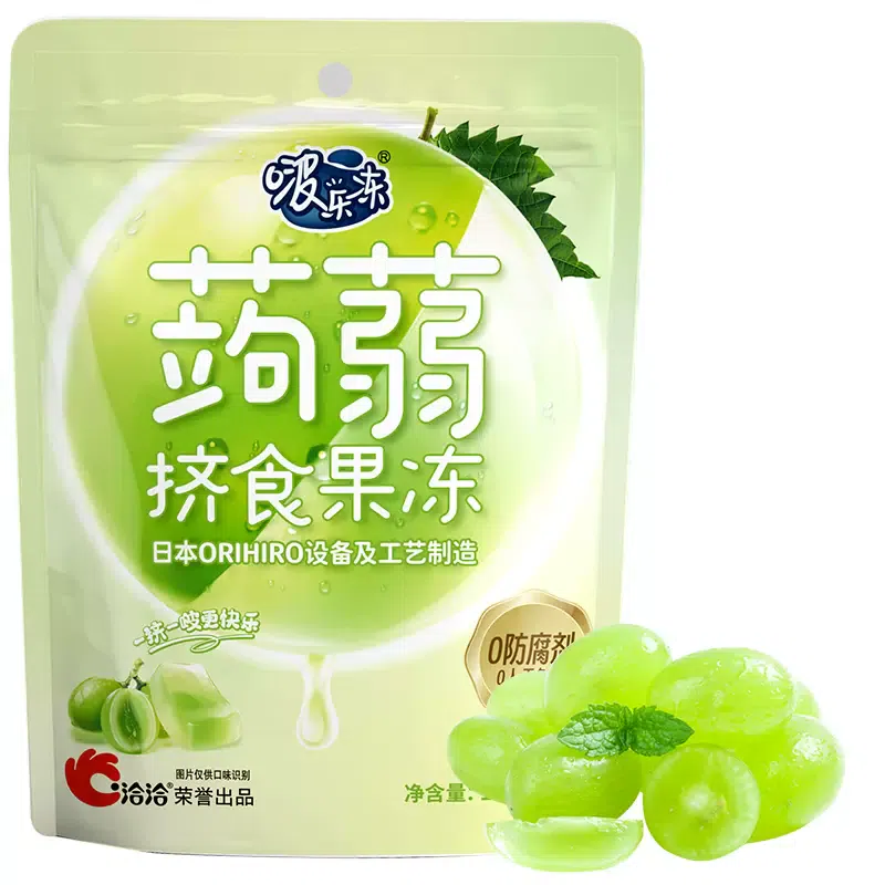 Qiaqia Bole Jelly Green Flavor 120g*1 bag Children squeeze konjac jelly 120 그램