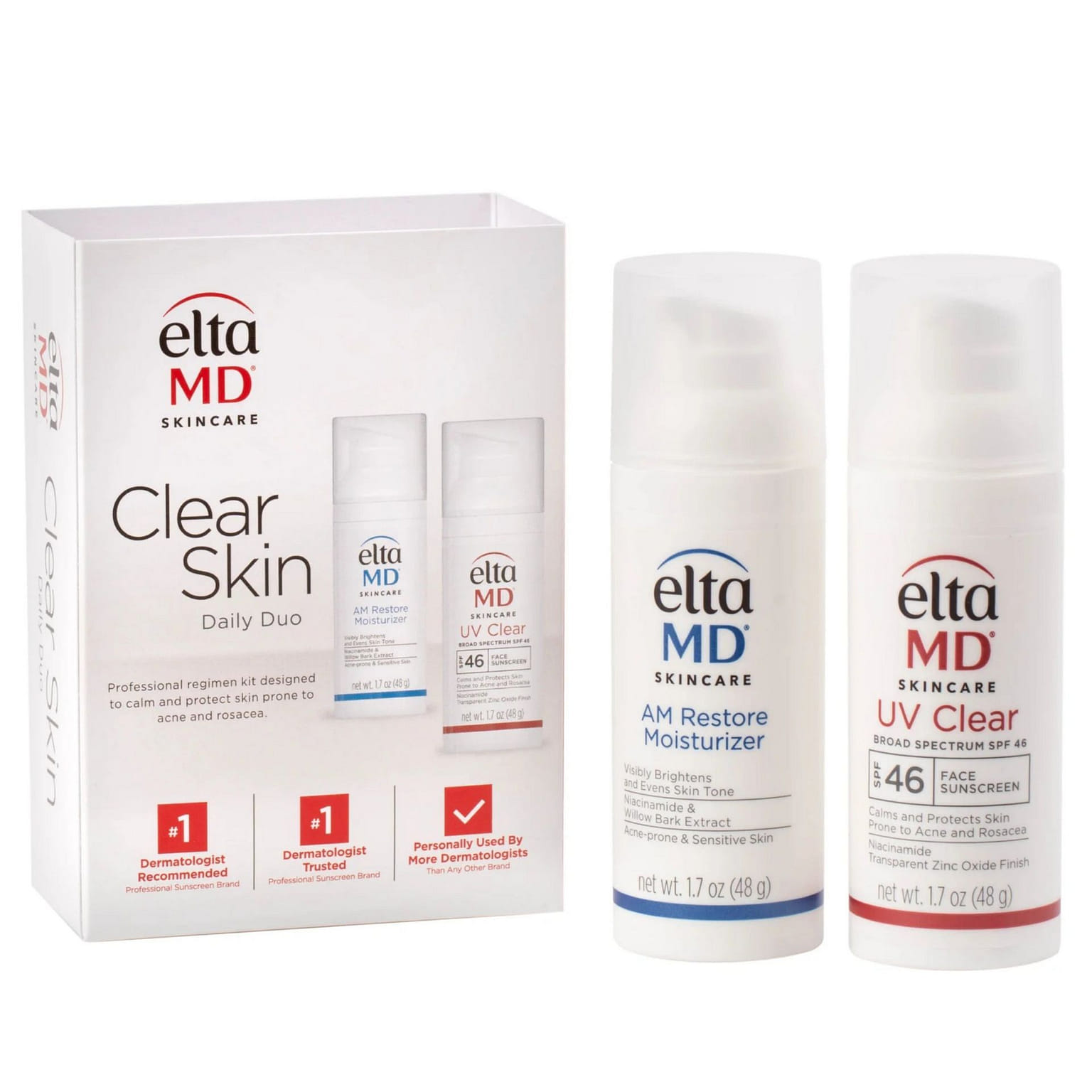 EltaMD Clear Skin Daily Duo Kit SPF 46 1 each