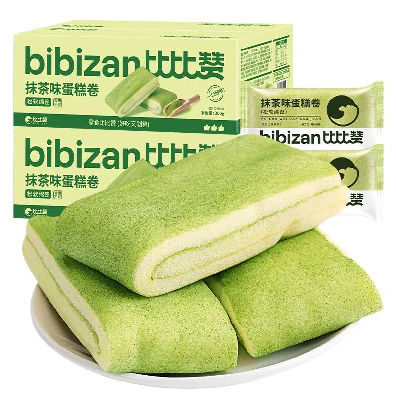 Bibi Zan Matcha Towel Roll Bread 300g 300 g