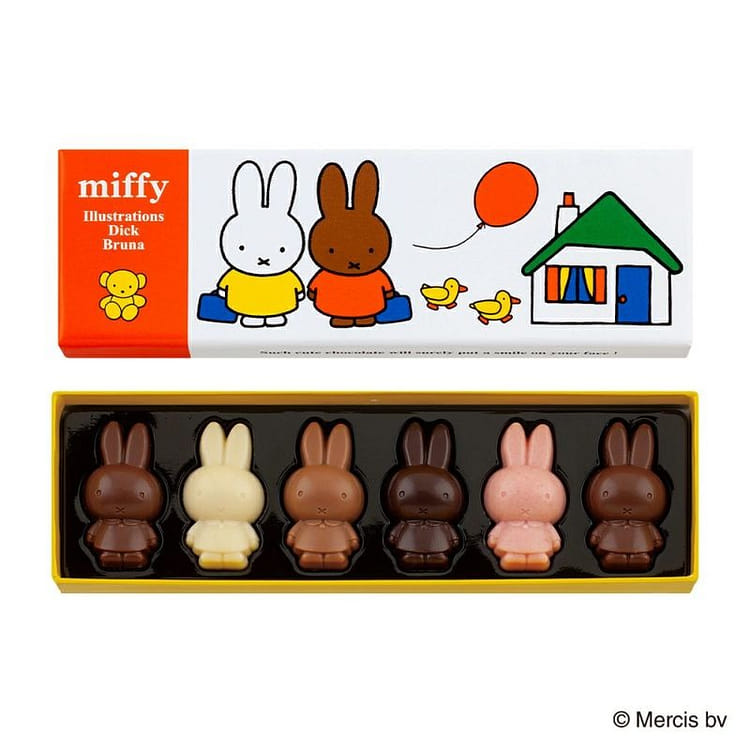 みっふぃー Japan Miffy Valentine's Chocolate Gift Box 6pcs - Weee!