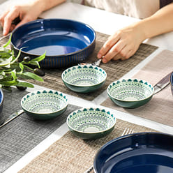 Deep Soy Sauce Dishes, 3.7 inch Ceramic Dipping Bowls 4 oz Small Dip Bowls Set 1 each