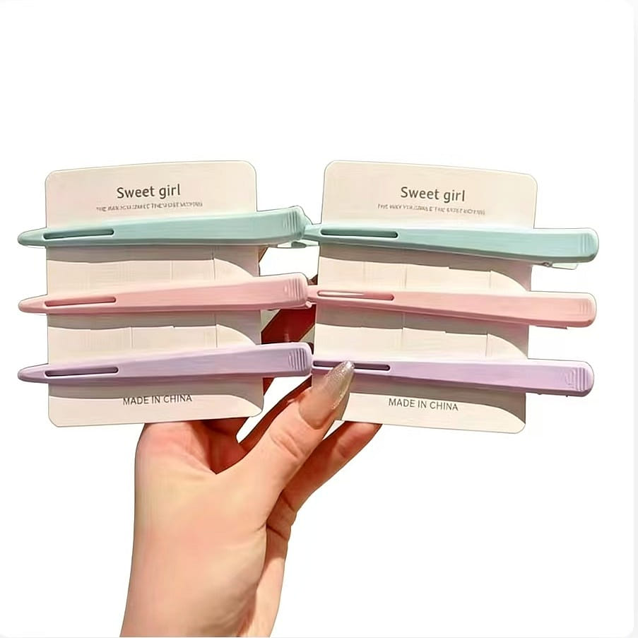 Make-up bangs seamless duckbill hairpin 6 1 box