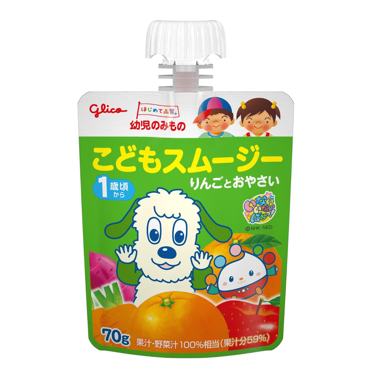 Glico Kids Smoothie Drink Apple & Vegetable 70g 70 그램