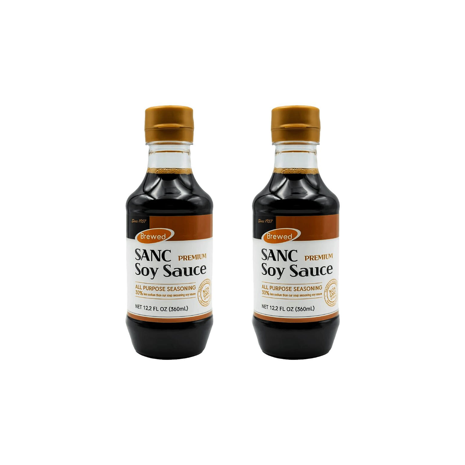 Premium All-Purpose Less Sodium Soy Sauce 12.2oz 2 bottle