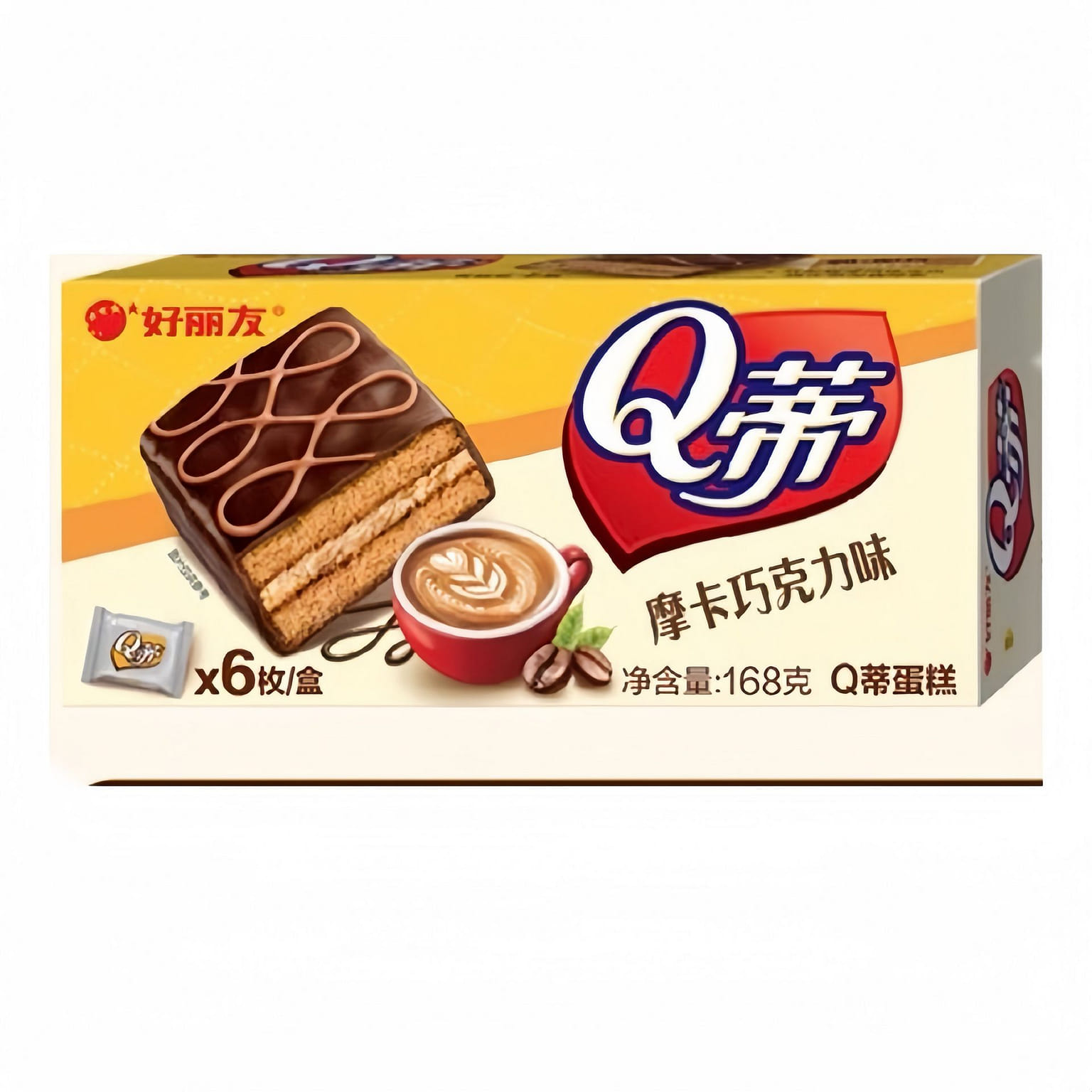 ORION Q-D Cake Mocha Chocolate Flavor 28g*6 1 box