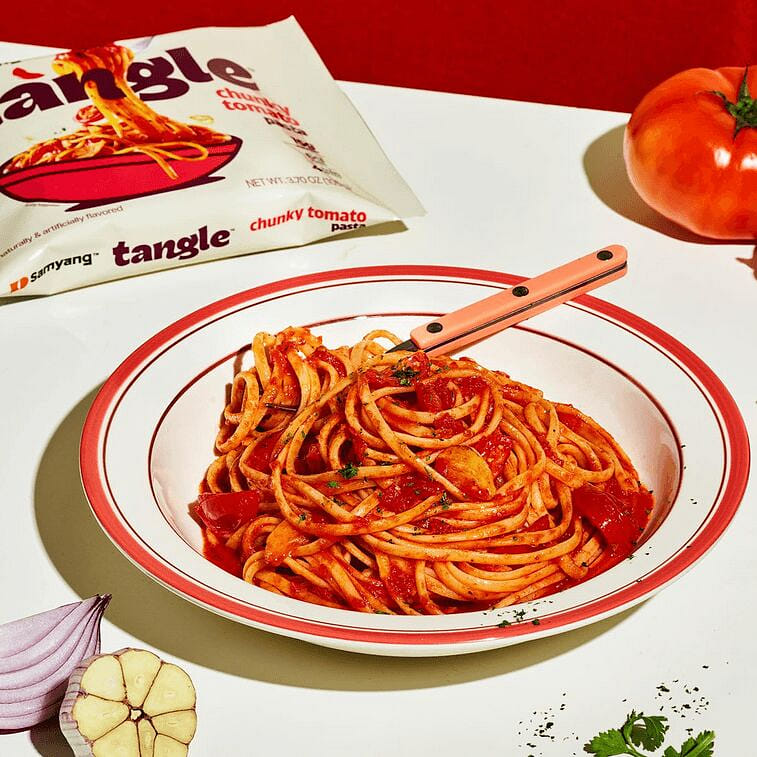 Samyang Tangle Pasta Rich Tomato 4-Pack - 420g 4 box