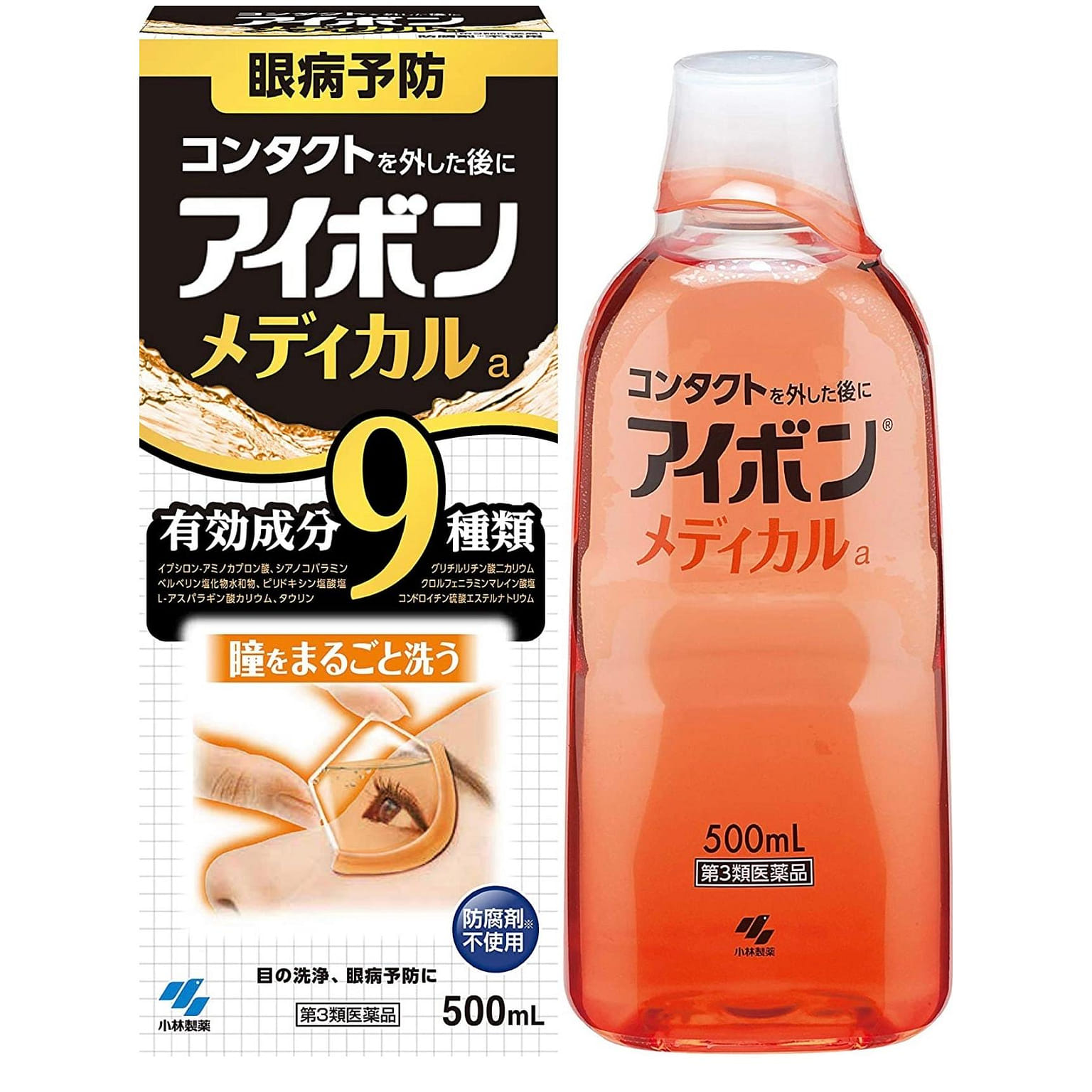 Kobayashi Eyebon Medical Eye Wash Liquid 500ml 1 개