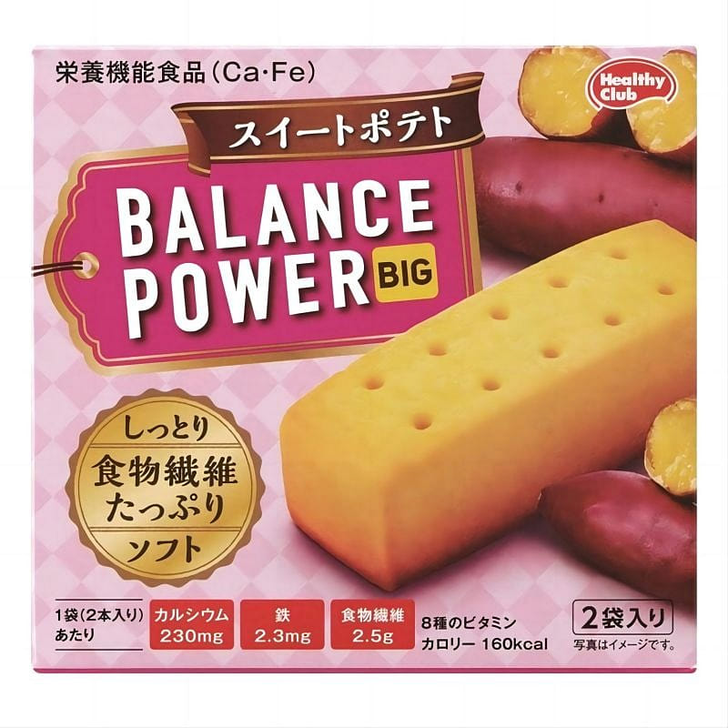 JAPAN Balance Power Big Cookies Bar Sweet Potato Flavor 4pc 1 개