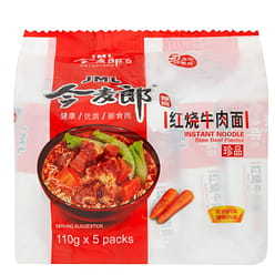 JML INSTANT NOODLE STEWED BEEF FLAVOR-5bags 1 case