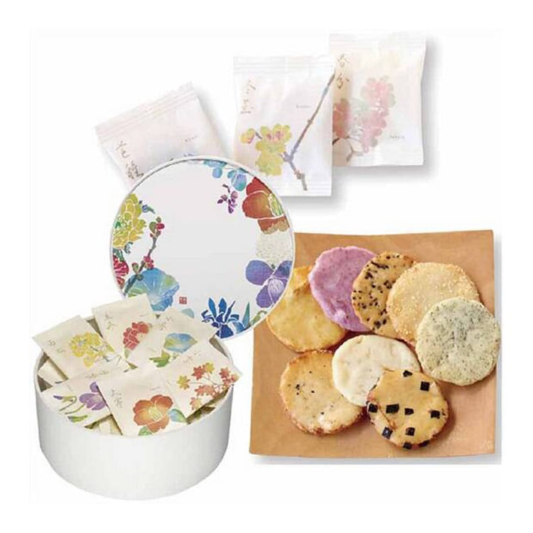 アミガサタケ　750g Get GINZA AKEBONO 24 Season Senbei Assortment 36 pcs