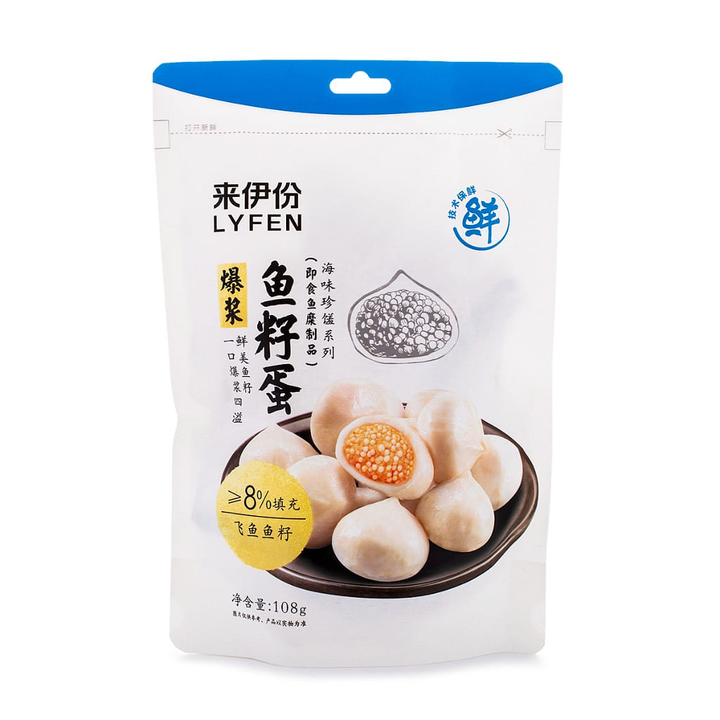 Lyfen 날치알 속 어묵볼 오리지널 108 그램