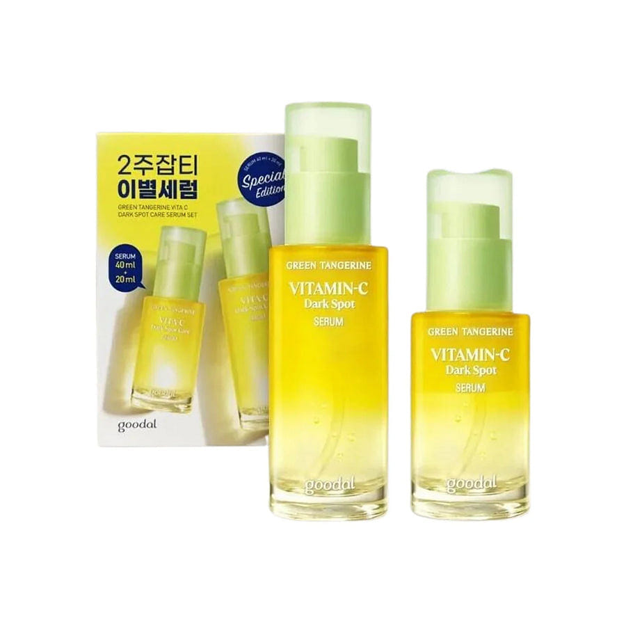 Goodal Green Tangerine Vita C Dark Spot Care Serum Set, 40ml + 20ml 1 개입