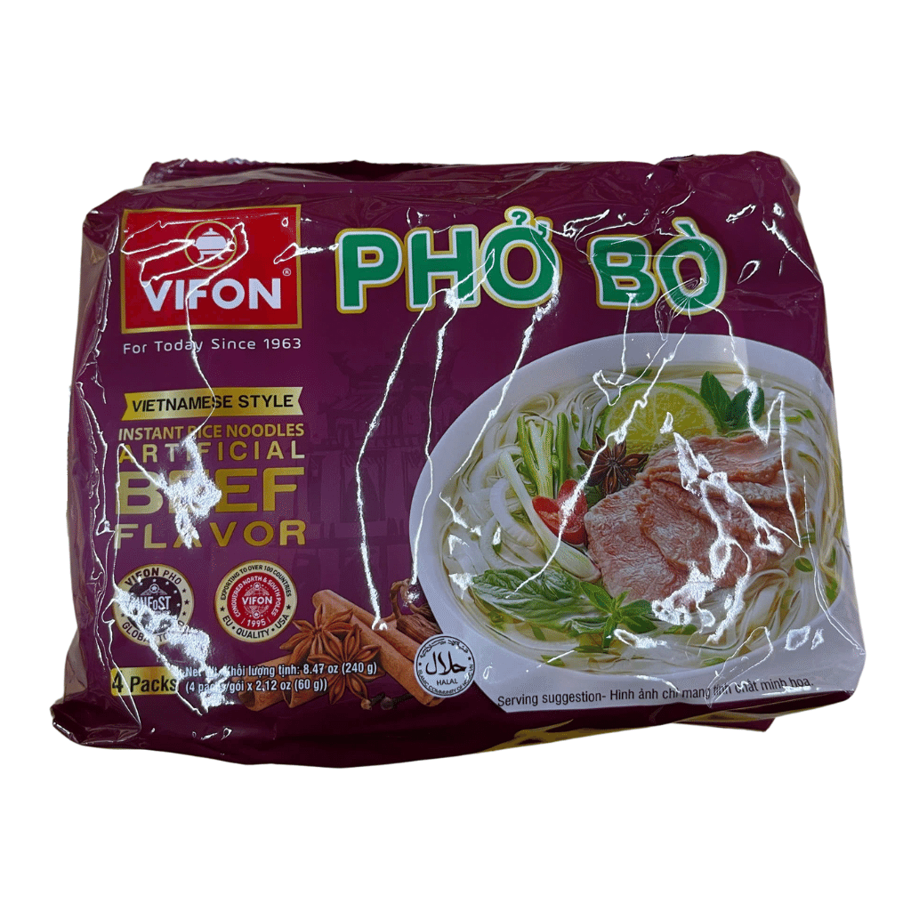 Vifon Instant Rice Noodles Artificial Beef Flavor pack of 4 1 개